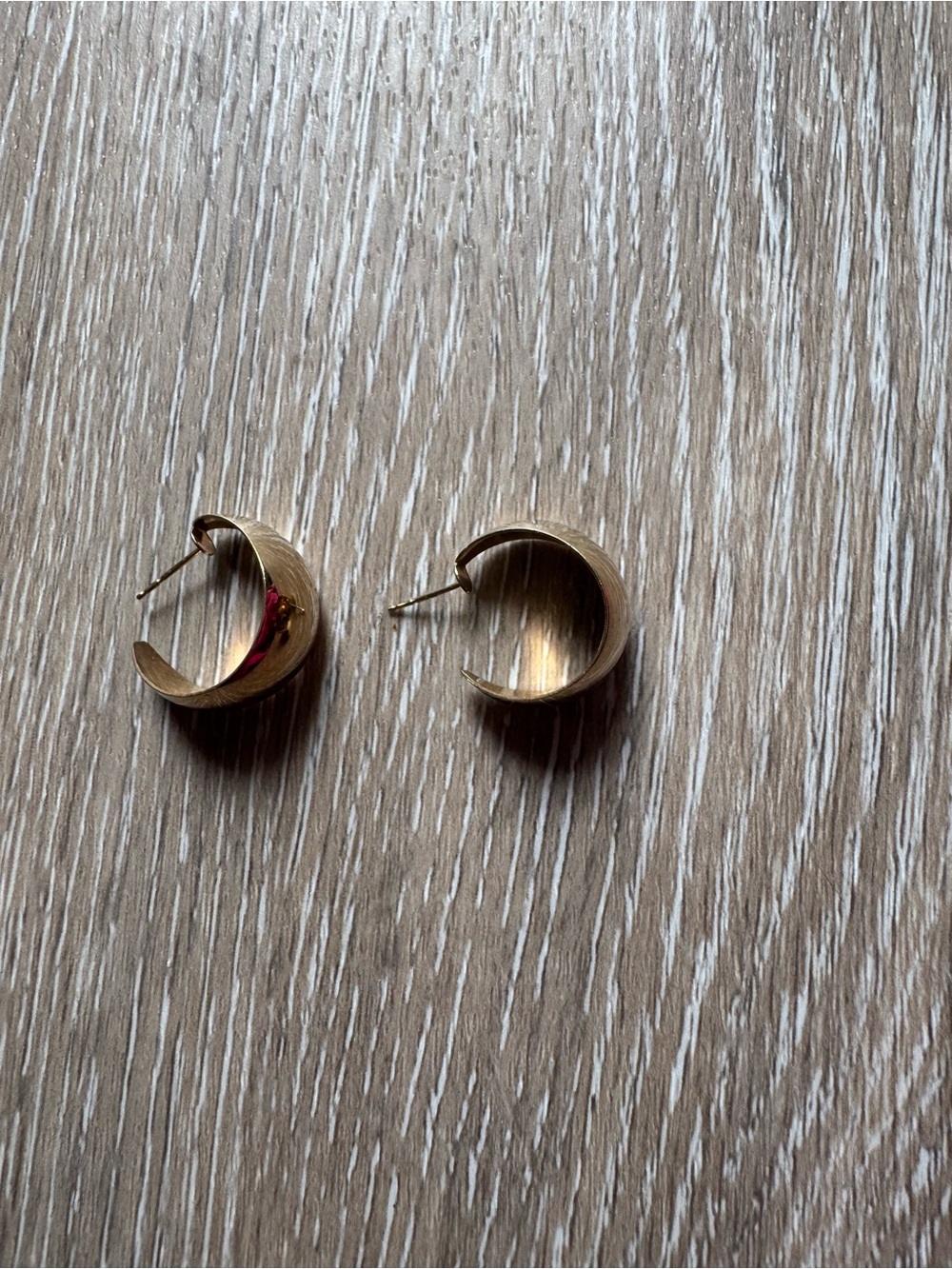 Vintage 1950’s hoop thick huggie style earrings
